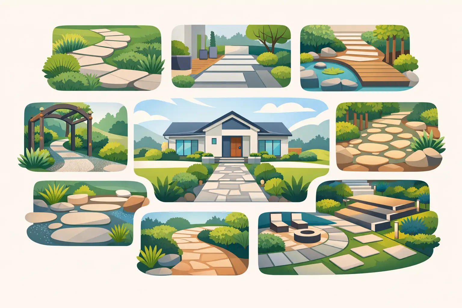9 Walkway Design Ideas for Home That Last