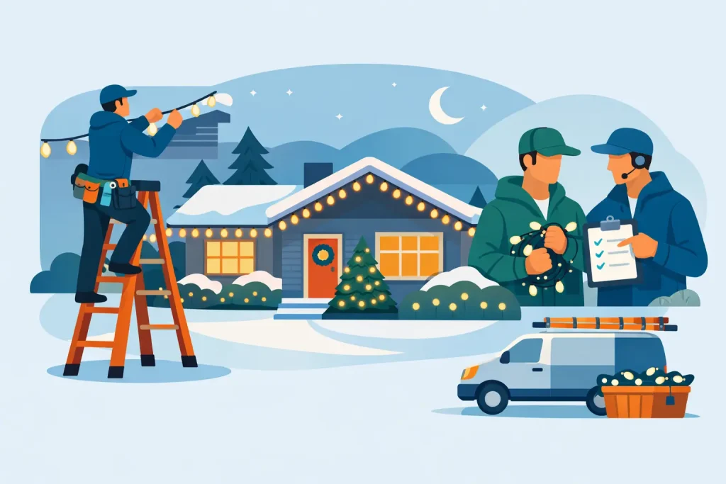 What a Holiday Light Installation Service Includes