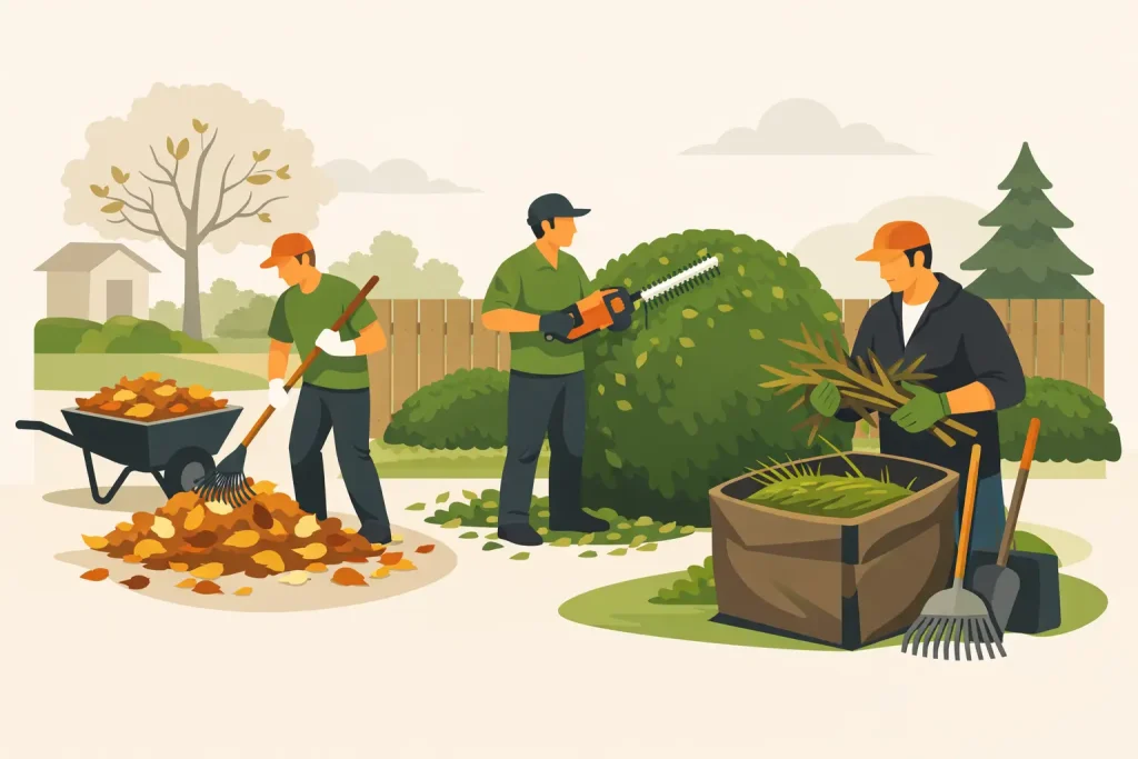 What a Seasonal Yard Cleanup Service Includes