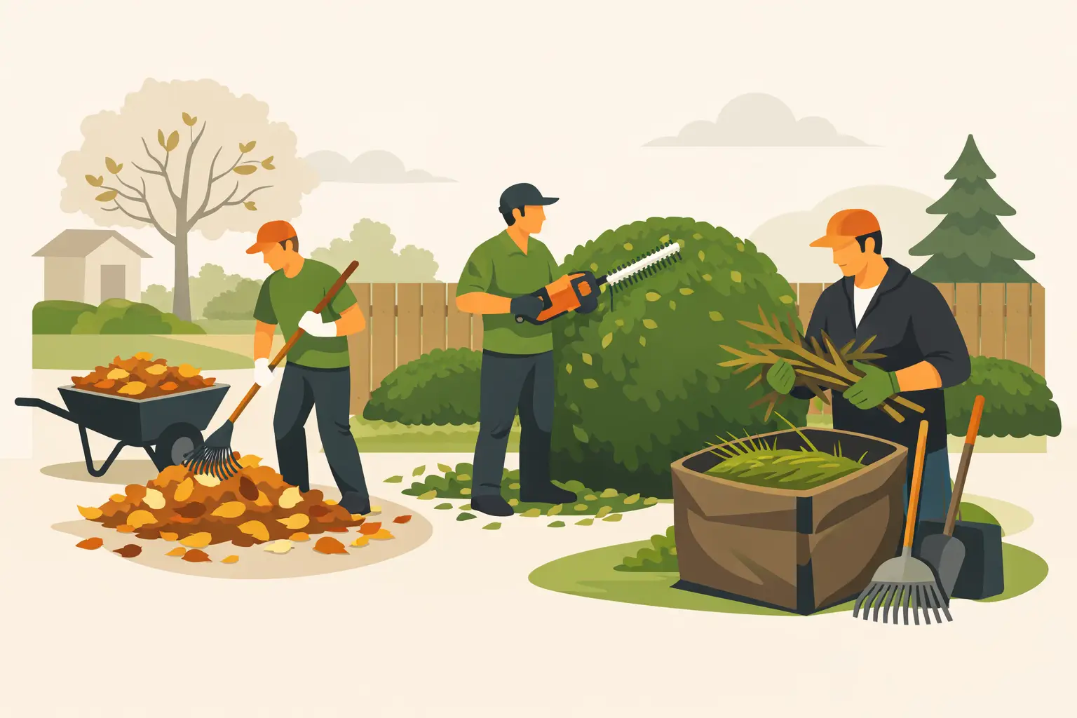 What a Seasonal Yard Cleanup Service Includes