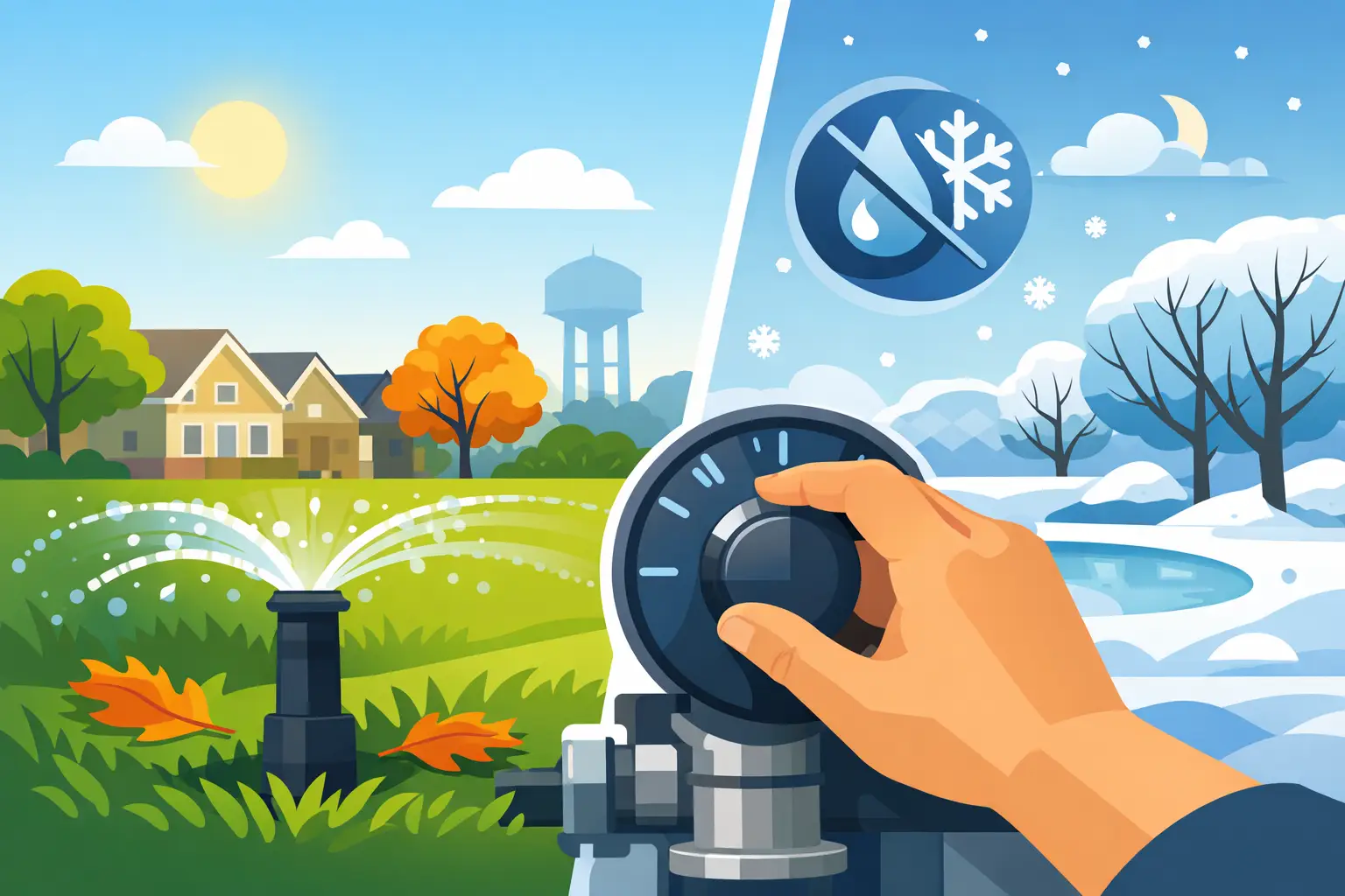 When to Shut Off Sprinklers in Macomb County