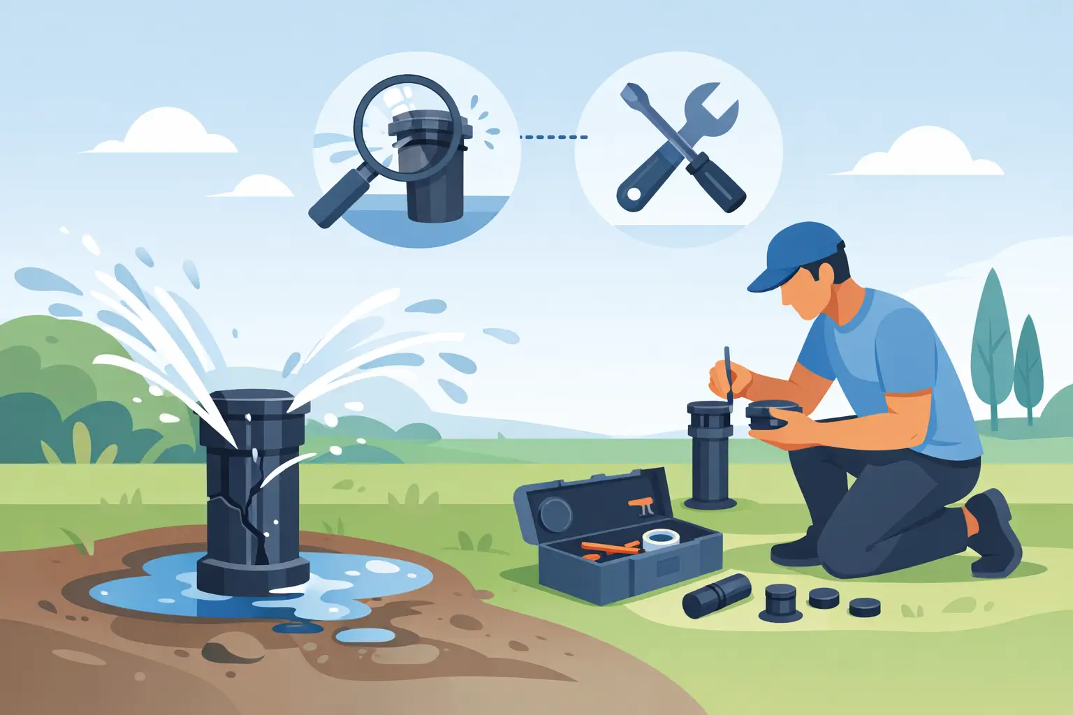 How to Repair Broken Sprinklers Without Guesswork