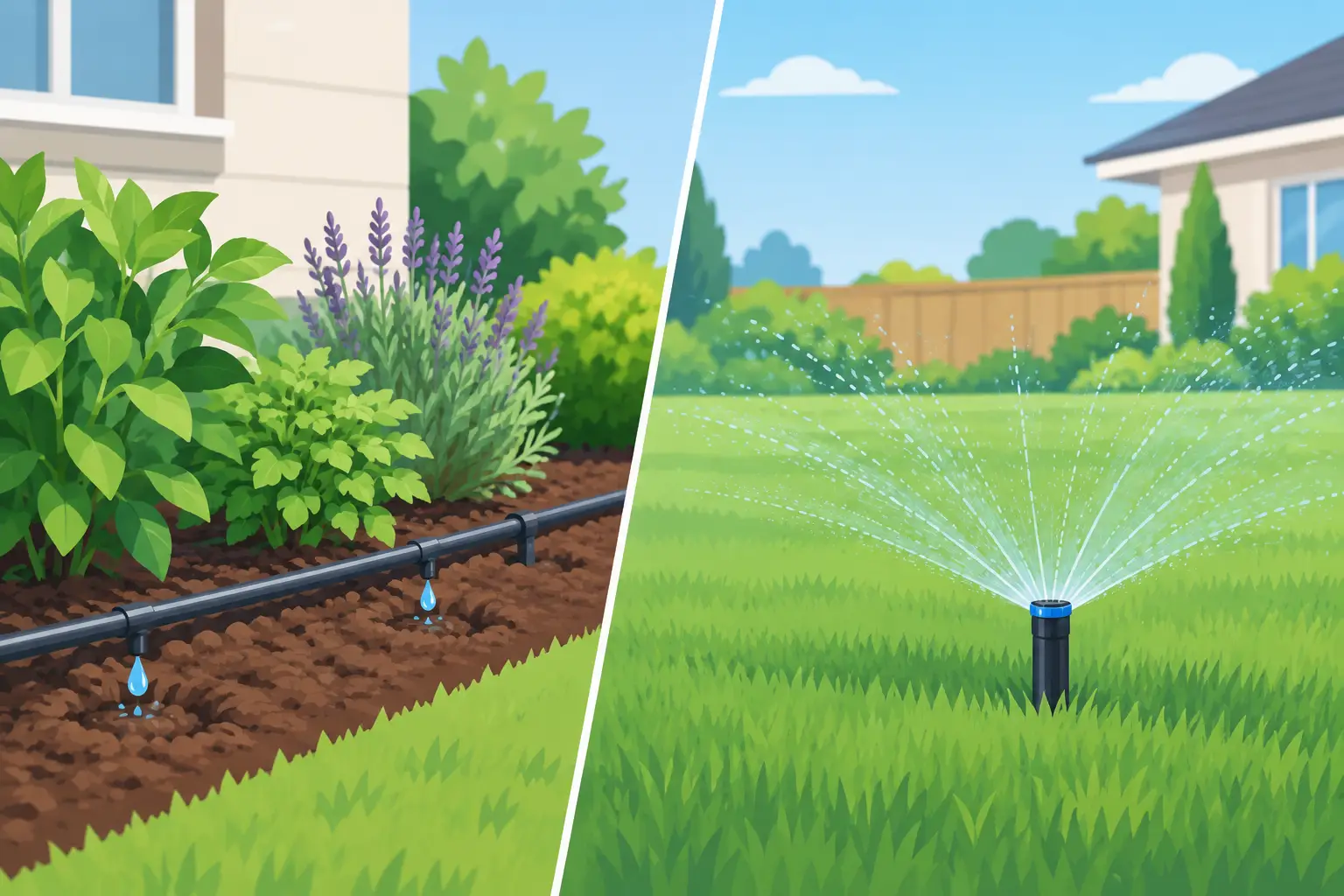 Drip Irrigation Versus Sprinklers for Your Yard