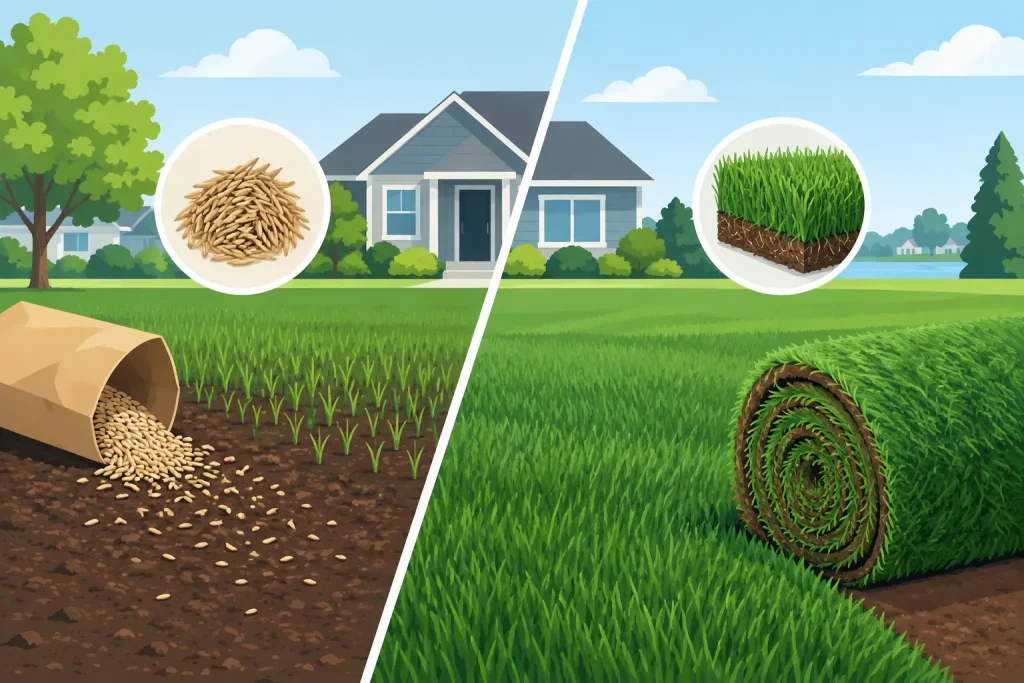 Seed vs Sod Lawn Options for Macomb Homeowners