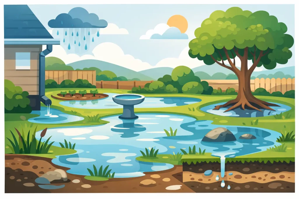 What Causes Standing Water in Your Yard?